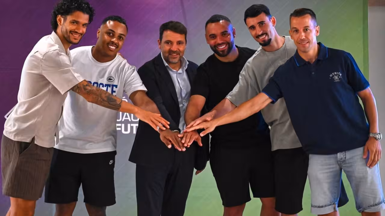 El Illes Balears Palma Futsal presenta a Lucão, Lin, Alisson, Deivão y Dennis.