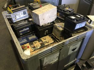 baterias incautadas por la guardia civil