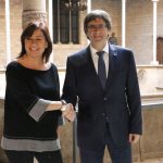 Armengol pide a Rajoy afrontar el conflicto con Cataluña con "política y diálogo"