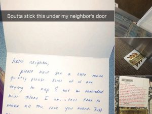 Carta de Levine del sexo del vecino