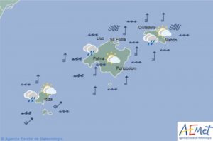 EL TIEMPO/ Posibilidad de tormenta en Baleares