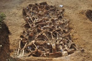 Fosa común de Porreres exhumación