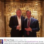 Trump se va de fiesta con un independentista británico
