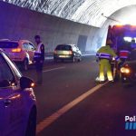 Un choque entre dos vehículos en el túnel de Génova deja un herido