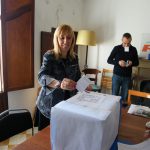 CONGRESO PP/ Biel Tauler y Catalina Soler votan en Felanitx