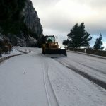 Espectacular nevada en la Serra de Tramuntana