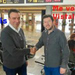 El humor con el saludo en el aeropuerto entre Jarabo y Vidal
