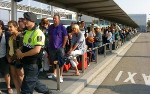 aeropuerto colas taxis