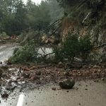 Más de 100 kilómetros de carreteras siguen cortados en Mallorca por el temporal