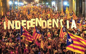 manifetacion catalunya independencia