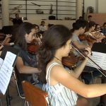 Los alumnos del Conservatori Profesional de Música i Dansa de Felanitx ensayan sus conciertos