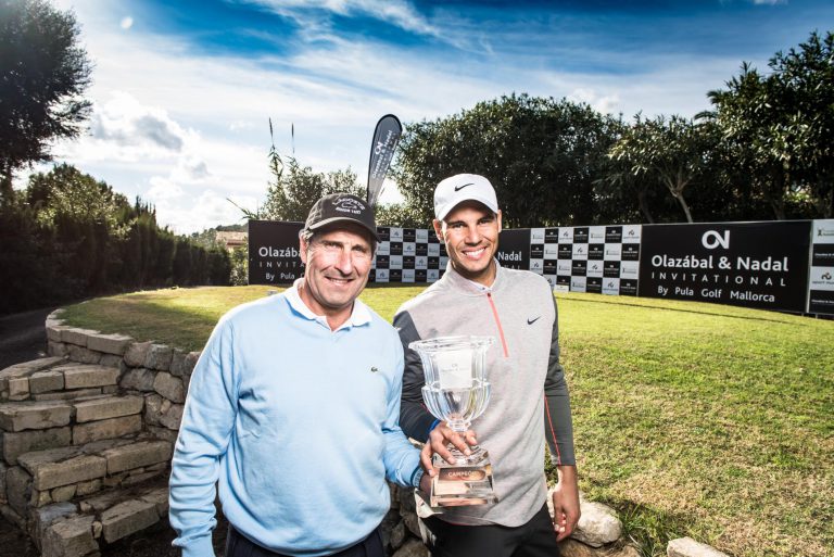 Nadal y Olazábal en su torneo solidario