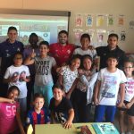 Los jugadores del Palma Futsal visitan el Instituto Ramón Llull y el colegio Felip Bauçà