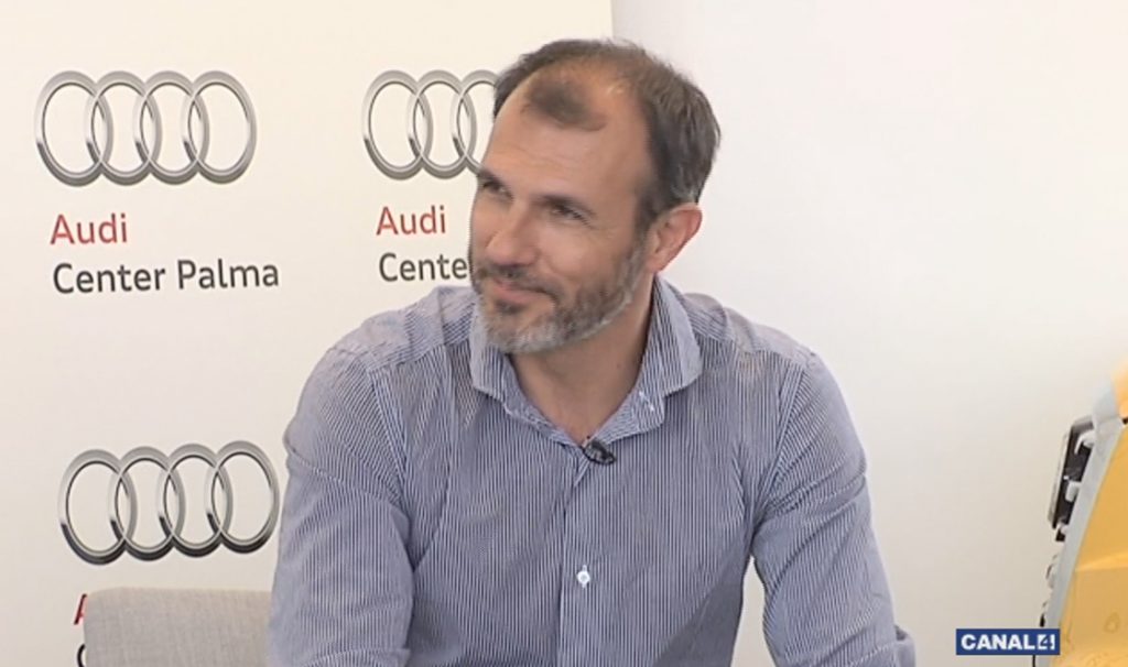 Biel Barceló en el Fora de Joc con Audi Center Palma