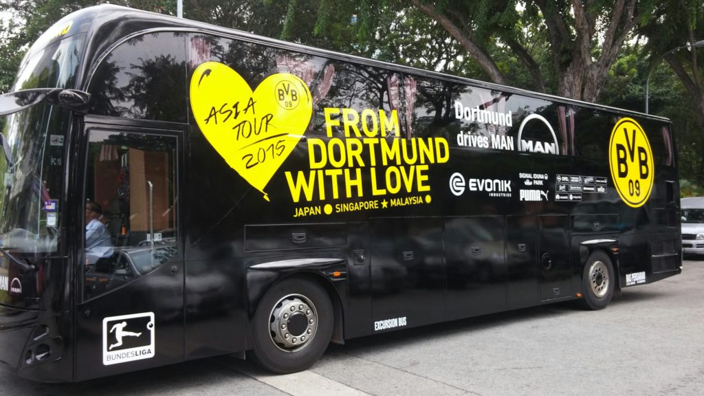 El autobus del Dortmund