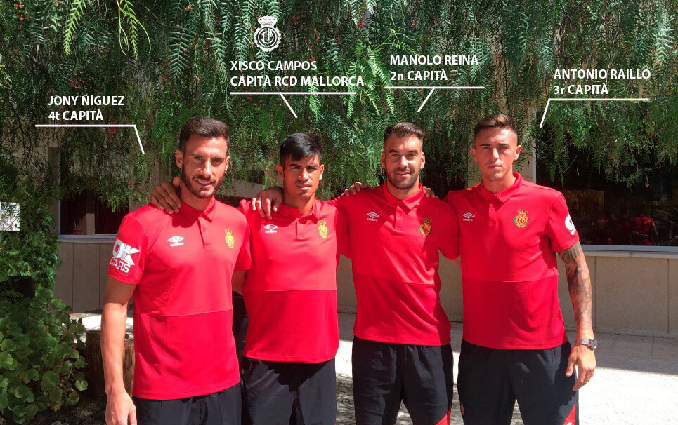 Los cuatro capitanes del Real Mallorca 2017/18