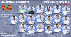 Convocatoria del Real Zaragoza