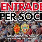 El Real Mallorca regala dos entradas a los socios para el Almería