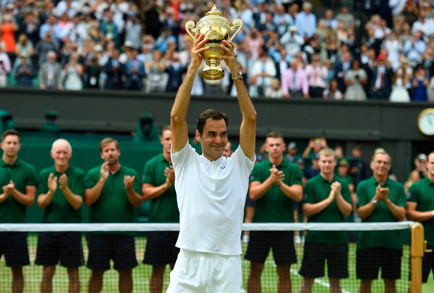 Federer logra el octavo Wimbledon