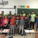 Vadillo, Lolo, Tomaz en el colegio Jaume I de Palma