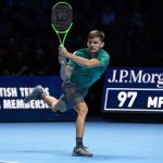 Goffin amarga a Federer en las semifinales de la Copa Masters de Londres