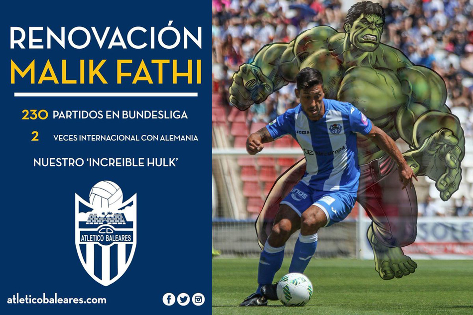 Malik Fathi renueva con el Atlético Baleares