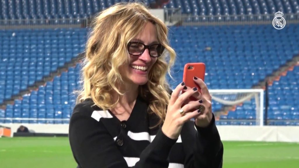 Julia Roberts con Cristiano Ronaldo