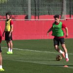 Joan Oriol, Juanjo Nieto novedades en la sesión del Real Mallorca en la Ciudad Deportiva