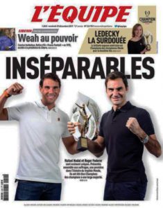 Nadal y Federer en l'Equipe