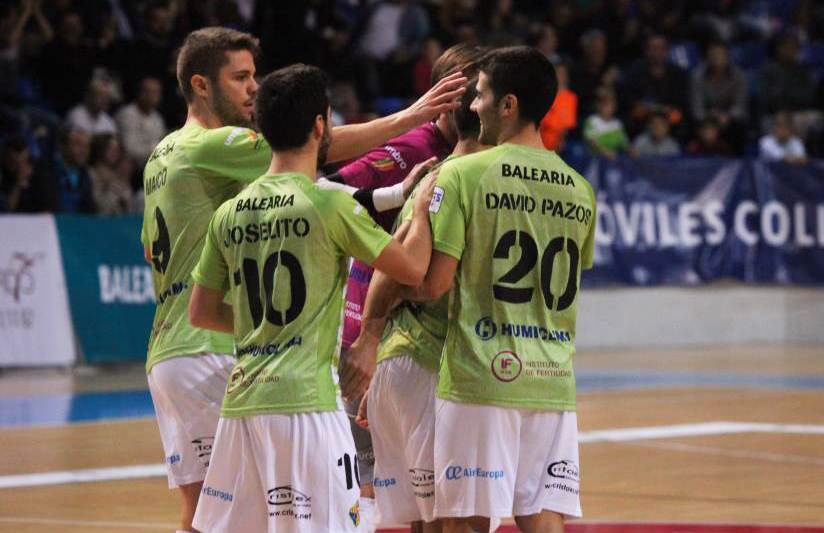 El Palma Futsal celebrando un gol