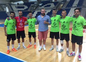 El Palma Futsal con el entrenador del Fortuna
