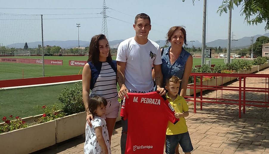 Marc Pedraza con su familia