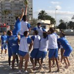 La plantilla del Atlético Baleares se ejercitó en la playa de Can Pastilla