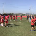 Minuto de silencio en la Ciudad Deportiva por las víctimas de Barcelona