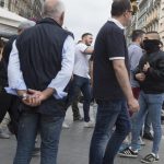 Pelea entre radicales en Barcelona durante los actos de la Fiesta Nacional