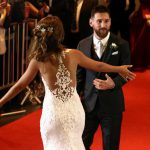Todos los detalles del vestido de la novia Messi