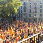 Multitudinaria concentración en Barcelona por la unidad de España