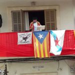 La bandera proetarra preside las fiestas de San Fermín en Llubí