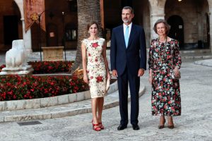 Casa Real, Letizia, Sofía y Felipe VI recepción real