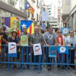 La policía interviene en la concentración contra Rajoy
