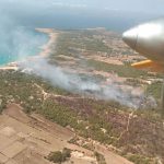 Estabilizado el tercer incendio en Cala Saona en tan solo dos meses