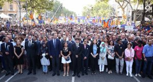 manifestación contra el terrorismo barcelona