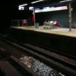La lluvia inunda el metro de Palma
