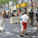 Barreras anti atentados en calles turísticas del centro de Palma