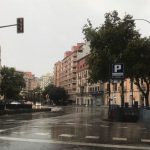 Semáforos averiados en Palma por la climatología adversa