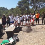 Jornada de limpieza en la playa Caló d'en Monjo