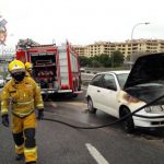 Sofocan un incendio en un vehículo en Palma