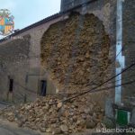 El fuerte viento provoca la caída de un muro en Establiments y de varios árboles