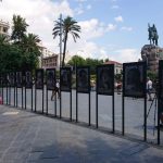 Manifestación en Palma contra los "ataques" contra la obra de los 'Presos polítics'