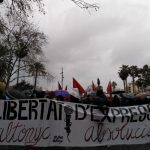 Valtonyc da plantón a los mallorquines en una manifestación por su libertad